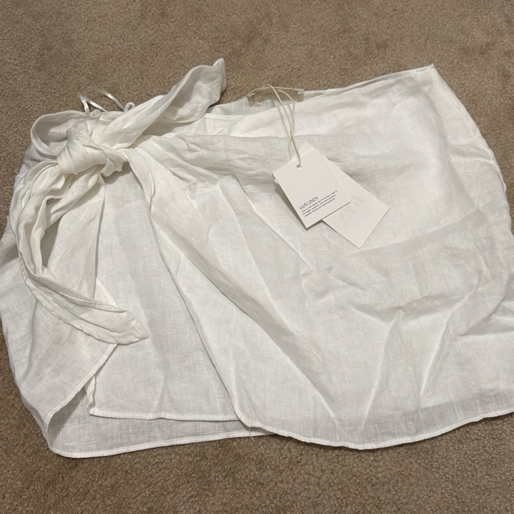 Zara 100% linen wrap sarong